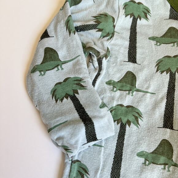 Kickee Pants Dinosaur Bamboo Zipper Sleeper 6-9m Baby - Picture 7 of 10